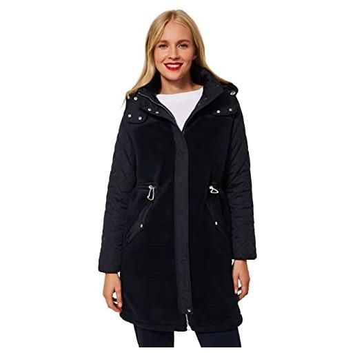 Street One a201713 cappotto teddy, blu diving, 46, donna