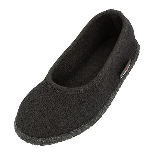 HAFLINGER pantofole per donne marina 621306, numero: 37 eu, colore: nero