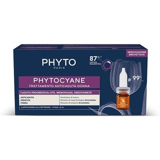 Phyto Phytociane trattamento anticaduta donna caduta progressiva 12 fiale da 5ml