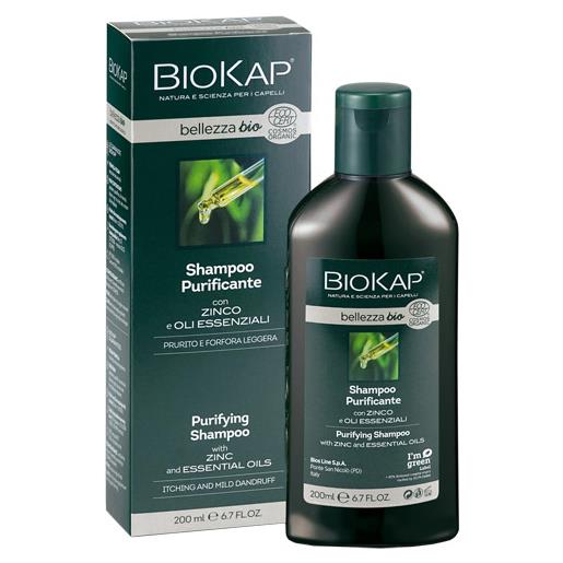 BIOS LINE SpA biokap bellezza bio shampoo purificante cosmos ecocert 200 ml