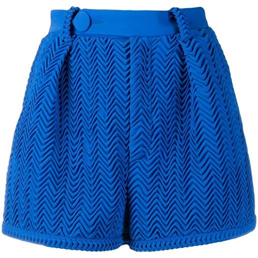 Marco De Vincenzo shorts plissettati - blu
