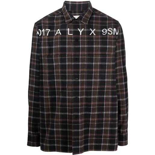 1017 ALYX 9SM camicia tartan - marrone