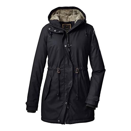 G.I.G.A. DX donna parka funzionale casual in pu con cappuccio gw 53 wmn jckt, blu navy scuro, 34, 38937-000