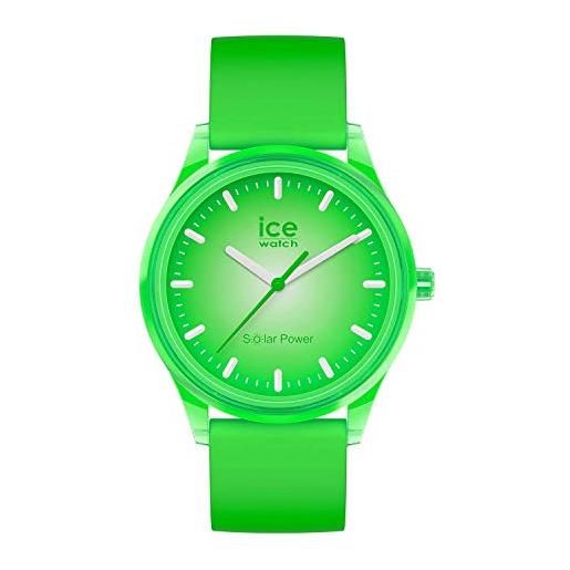 Ice-watch ice solar power grass orologio verde unisex con cinturino in silicone, 017770 (medium)