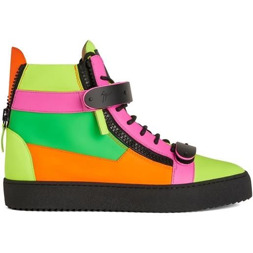 Giuseppe Zanotti sneakers alte coby con design color-block - multicolore