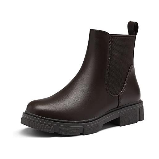 DREAM PAIRS stivaletti chelsea da donna stivali alla caviglia chelsea booties nero sdab2205w-e taglia 39 (eur)