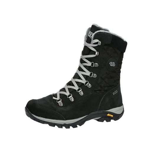 Brütting fenella, stivali da neve donna, nero/grigio, 36 eu