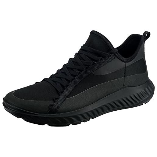 ECCO ath-1fm sneaker, scarpe da ginnastica basse uomo, black, 47 eu