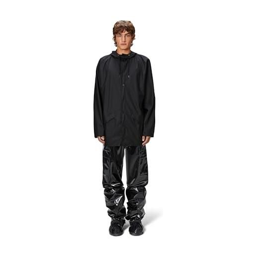 RAINS giacca impermeabile, nero (01 black), xs uomo