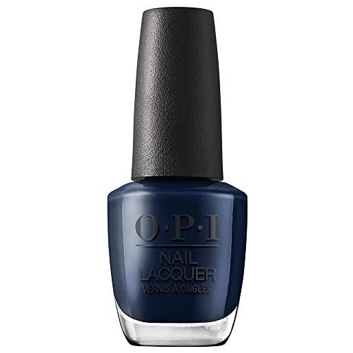 Wella opi nail lacquer, smalto per unghie, fall of wonders collection, midnight mantra, blu scuro, 15ml