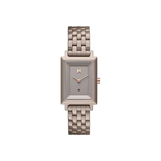 Mvmt orologio analogico al quarzo da donna con cinturino in ceramica color grigio taupe - 28000206-d