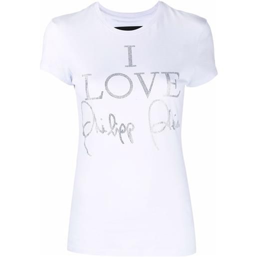 Philipp Plein t-shirt i love - bianco