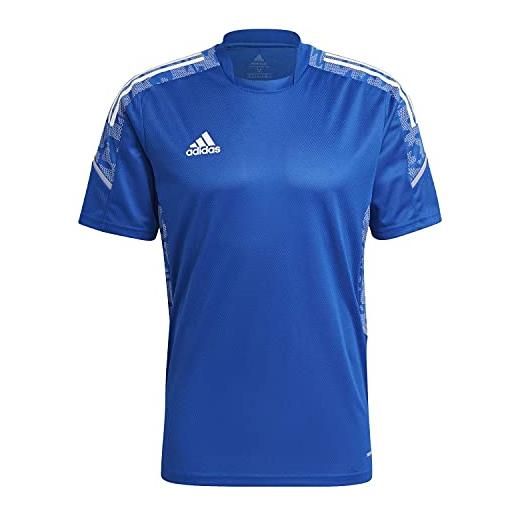 Adidas con21 tr jsy, t-shirt uomo, team royal blue/white, m