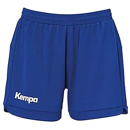 Kempa prime shorts women, pantaloncini da pallamano da donna, blu reale, xl