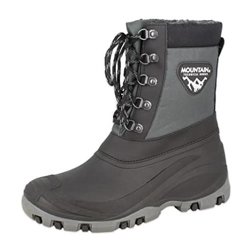 Beck mountain mid calf boot, nero, 39/40 eu