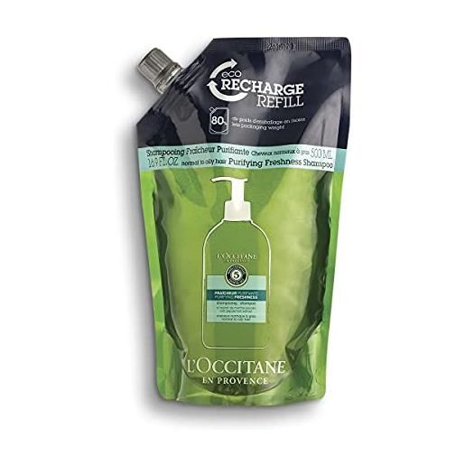 L'occitane eco-ricarica shampoo purificante, 500 ml