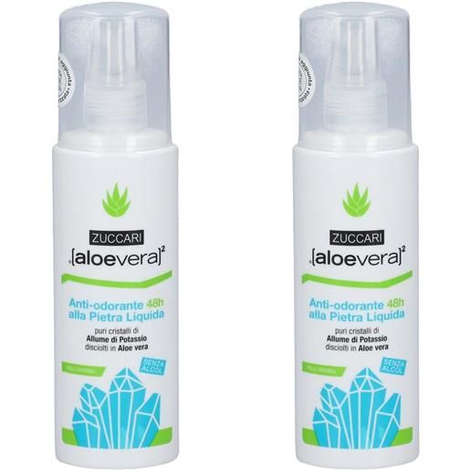 Aloevera ®[aloevera]² anti-odorante alla pietra liquida 2x100 ml spray