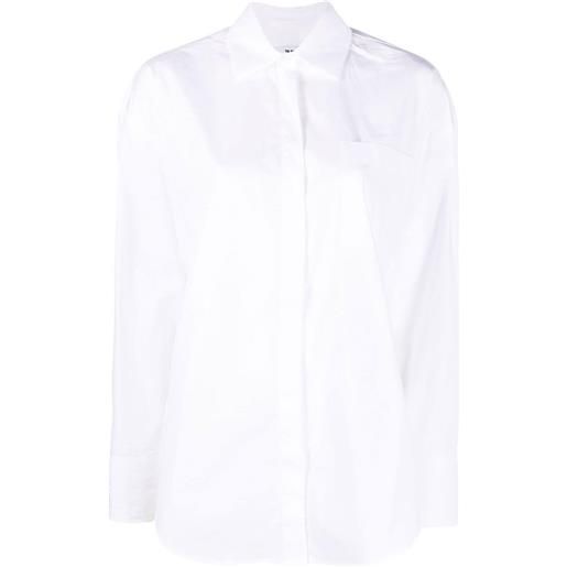 MSGM camicia con taschino - bianco