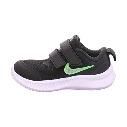 Nike star runner 3, scarpe da ginnastica bambini e ragazzi, nero/grigio fumo dk- grigio fumo dk, 21 eu