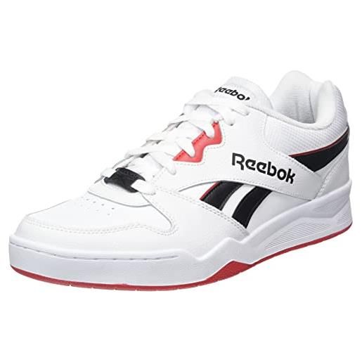 Reebok royal bb4500 low2, sneaker uomo, ftwr white/core black/vector red, 41 eu