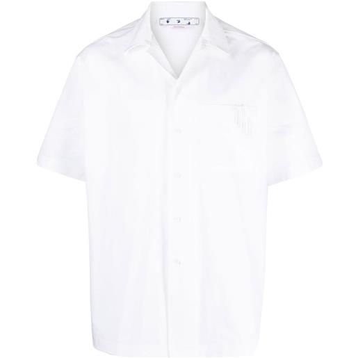 Off-White camicia a maniche corte - bianco
