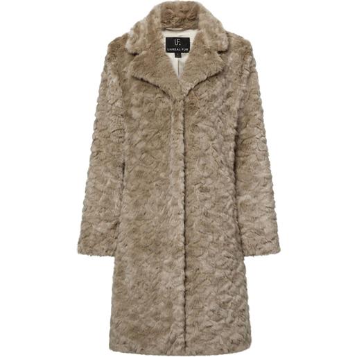 Unreal Fur cappotto mystique in pelliccia sintetica - toni neutri