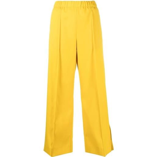 Jil Sander pantaloni a gamba ampia - giallo