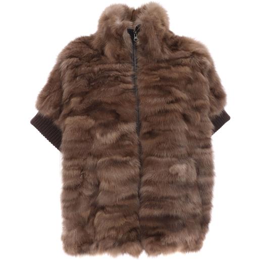 Simonetta Ravizza gilet in zibellino ariel