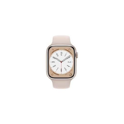 Apple smartwatch Apple watch series 8 gps 45mm cassa in alluminio galassia con cinturino sportivo galassia [mnp23ty/a]