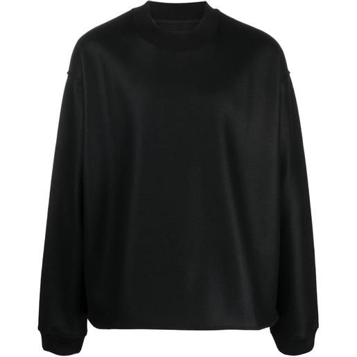 Jil Sander felpa girocollo - nero