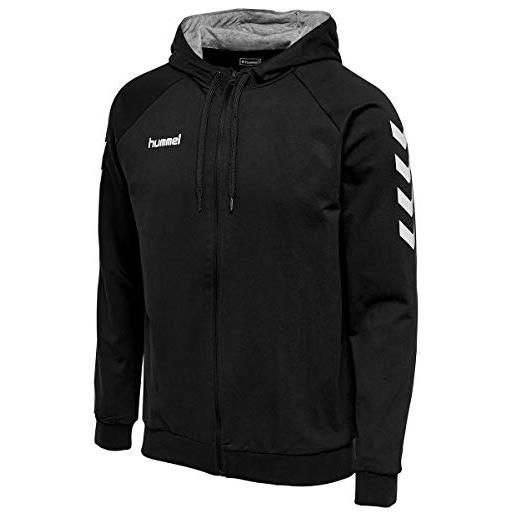 hummel hmlgo cotton zip hoodie color: black_talla: 2xl