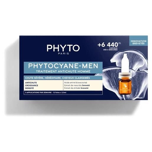 Phyto Phytocyane trattamento anticaduta intensivo per uomo 12 fiale