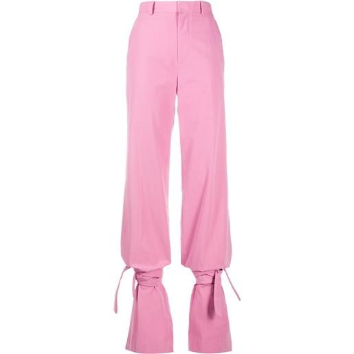 The Attico pantaloni a vita alta - rosa