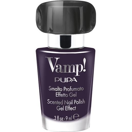 Pupa vamp!Smalto profumato effetto gel smalto effetto gel 314 deep violet-fragranza nera