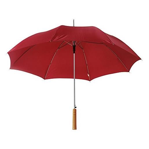 eBuyGB ombrello pieghevole automatico per fotografi di matrimoni, ombrello lungo con manico a bastone, ombrello per pioggia, ombrello colorato, 94 cm, lunghezza 84 cm, borgogna, 1, moderno