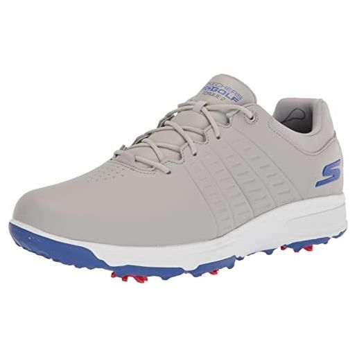Skechers scarpe da golf impermeabili torque, uomo, grigio suola blu, 42.5 eu