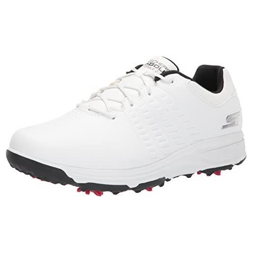 Skechers scarpe da golf impermeabili torque, uomo, grigio suola blu, 45.5 eu