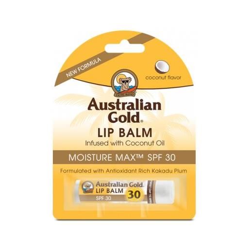 Amicafarmacia australian gold lip balm spf 30 protezione labbra gusto cocco