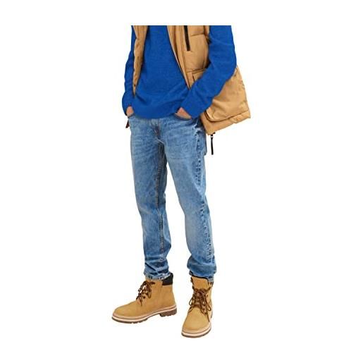 TOM TAILOR Denim piers slim jeans, uomo, blu (used mid stone blue denim 10119), 32w / 32l