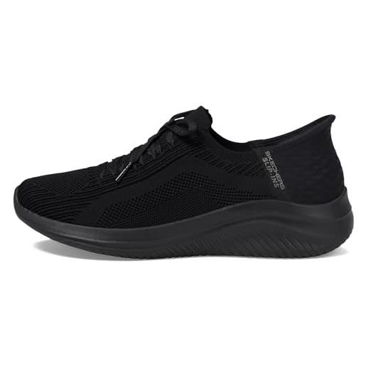 Skechers ultra flex 3.0 brilliant path, sneaker donna, black knit trim, 35 eu