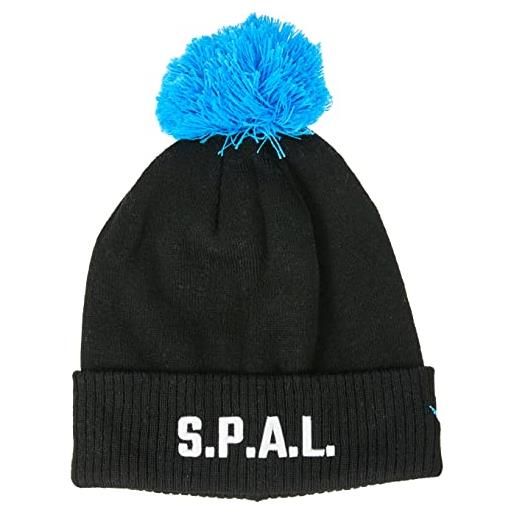 S.P.A.L. S.R.L. cappello pon pon, collezione ufficiale 2022/2023, one size, nero, unisex