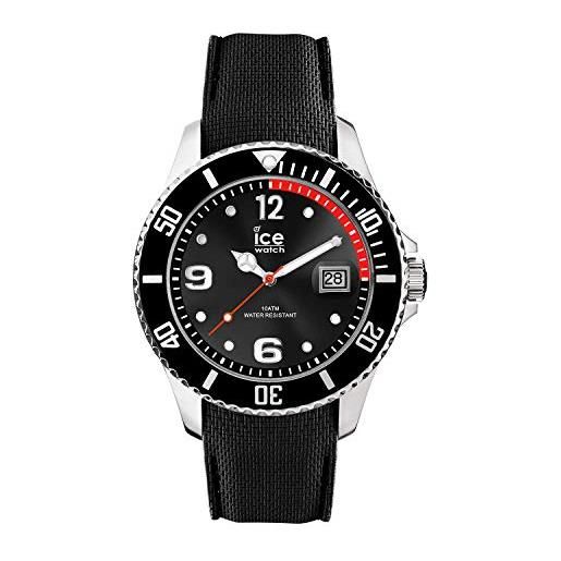 Ice-watch ice steel black orologio nero da uomo con cinturino in silicone, 015773 (large)