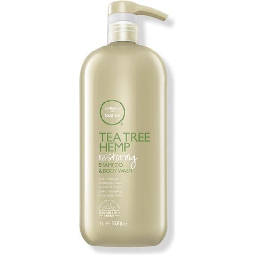 Paul Mitchell tea tree hemp restoring shampoo & body wash 1000 ml