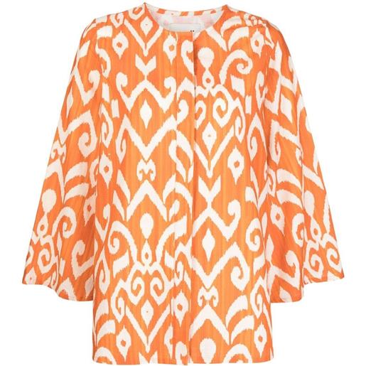 Bambah blusa linden con stampa geometrica - arancione