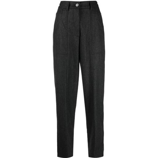 Forte Forte pantaloni con inserti a contrasto - grigio