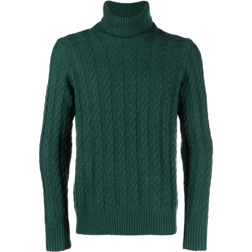 Zanone maglione a collo alto - verde