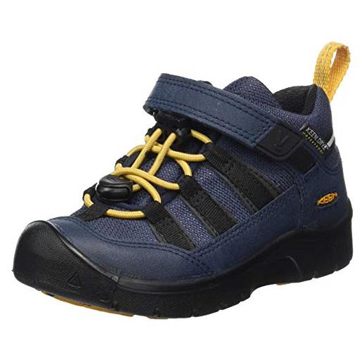 Keen hikeport 2 low height waterproof, scarpe da passeggio unisex-bambini, blue nights/sunflower, 31 eu