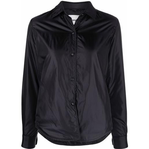 ASPESI giacca-camicia imbottita - nero