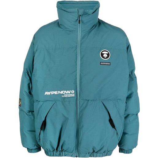 AAPE BY *A BATHING APE® giaccone imbottito con stampa - verde