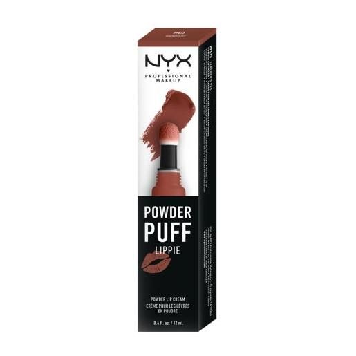 NYX Professional Makeup powder puff lippie rossetto crema mat 12 ml tonalità 13 teacher´s pet
